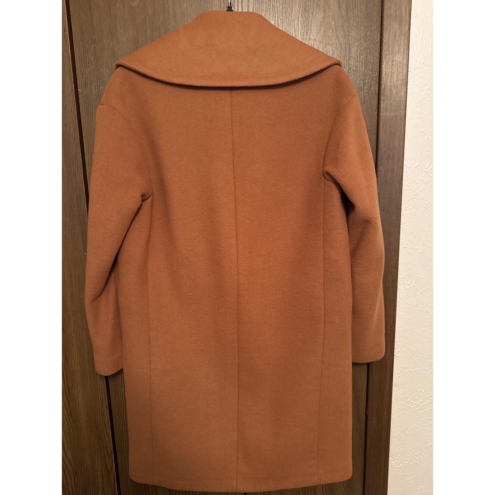 Zara Basic Women's XS Brown Wool Blend Single Button Classic Coat - Picture 4 of 6